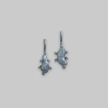 Load image into Gallery viewer, Silver Keshi Pearl Satellite Drop Earrings
